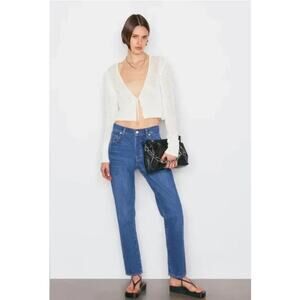 Frame Denim Le Slouch Relaxed Fit Jeans in Seafarer Size 27